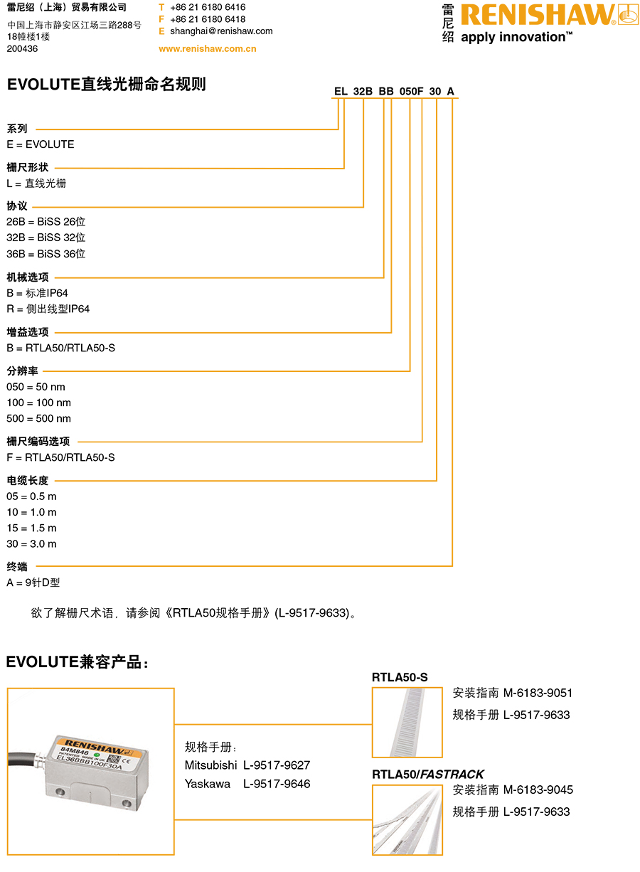 EVOLUTE绝对式光栅 (BiSS)