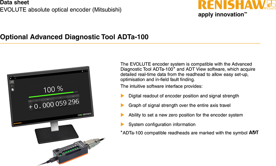EVOLUTE absolute optical encoder (Mitsubishi)