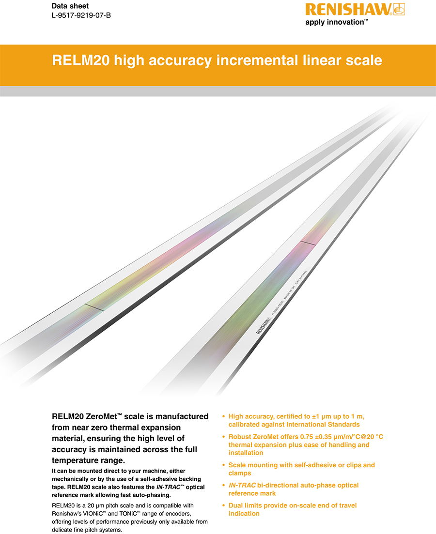 RELM20 high accuracy incremental linear scale