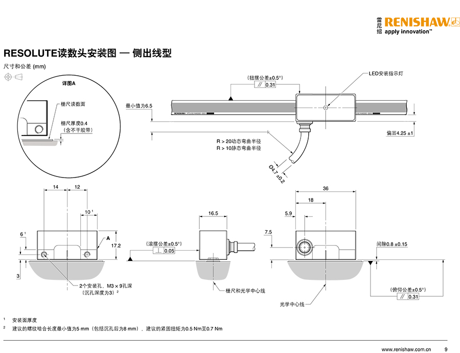 RESOLUTE™ RTLA30-S绝对式直线光栅系统