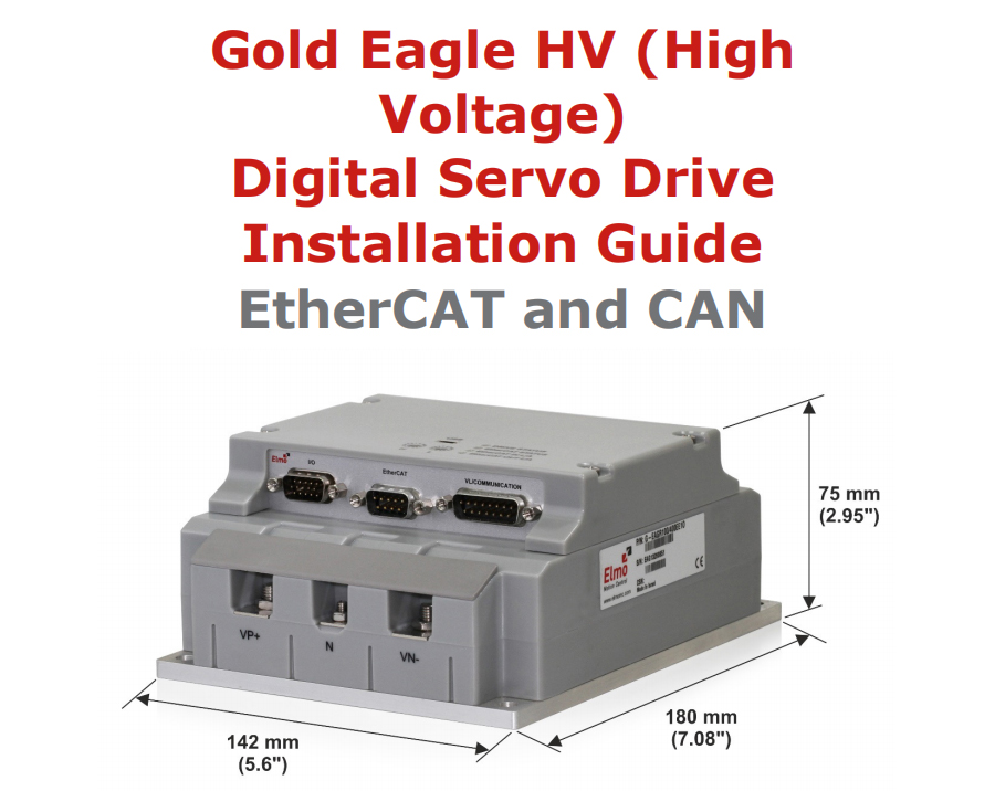 Gold Eagle HV（高压）伺服驱动器安装