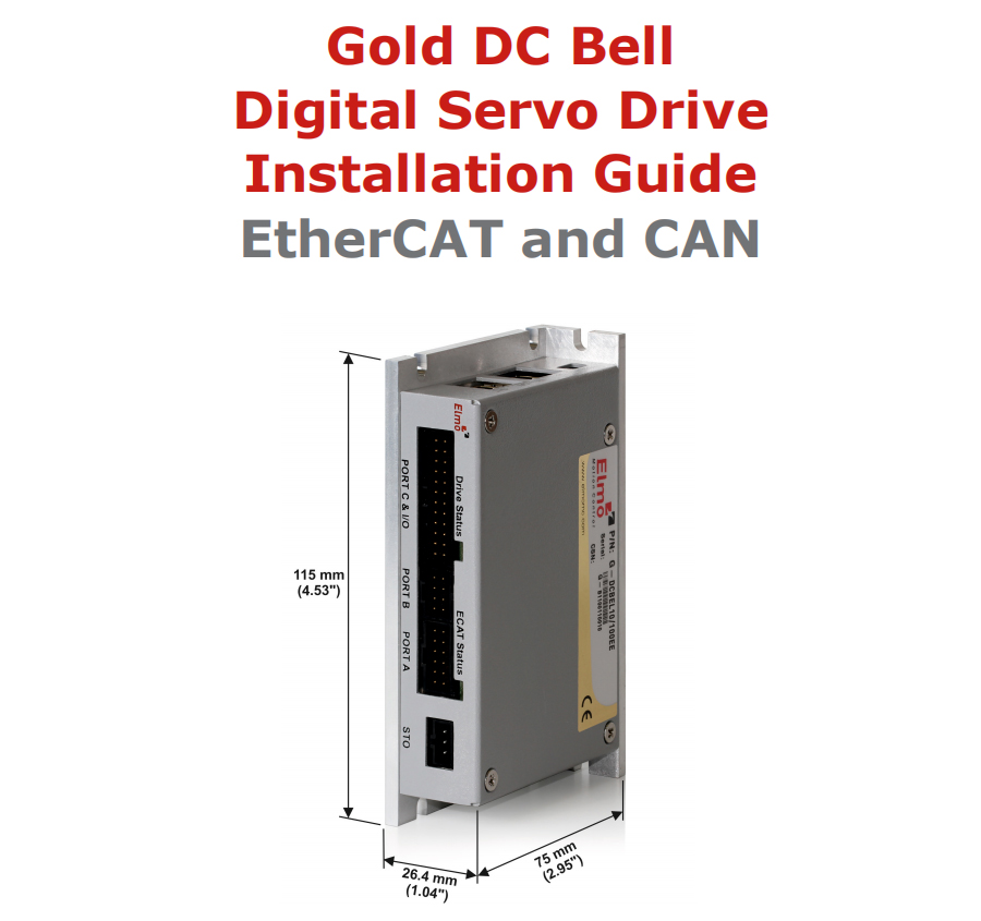 Gold DC Bell 高功率密度伺服驱动器