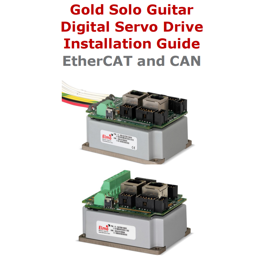 Gold Solo Guitar 高功率、独立的基于网络的伺服驱动器