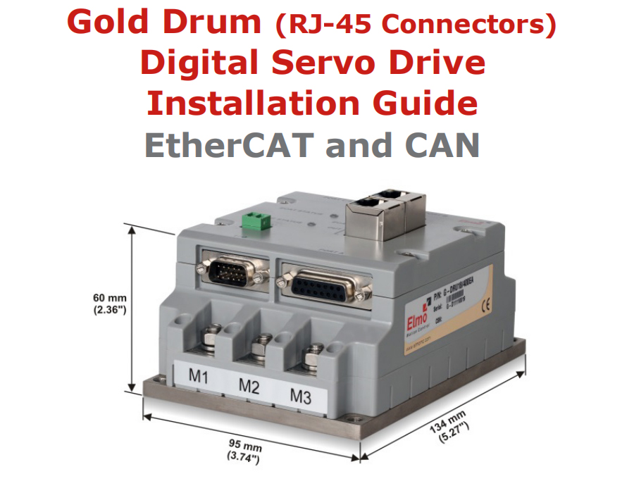 Gold Drum高功率密度、智能、弹性伺服驱动器-RJ45