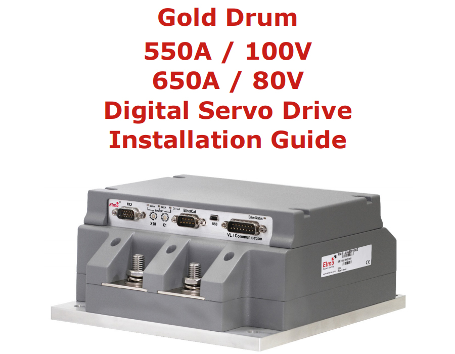新型 GOLD Drum 550 超高电流伺服驱动器